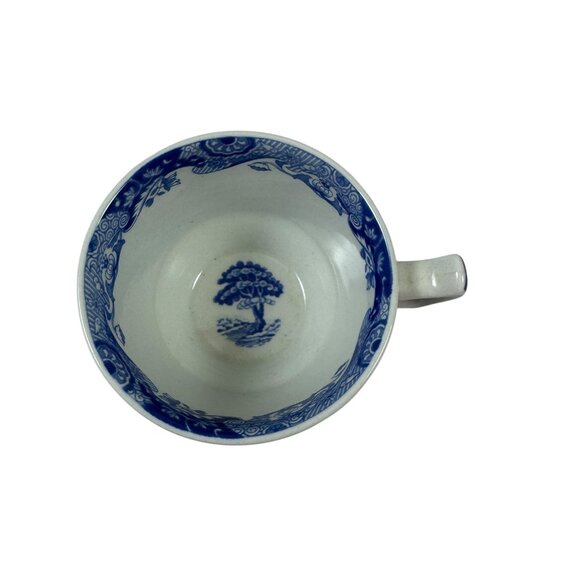 Spode Blue Italian Miniature Footed Demitasse Cup & Saucer Made in England Mini - Picture 4 of 6